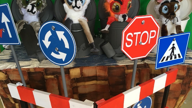 kattenmetverkeersborden